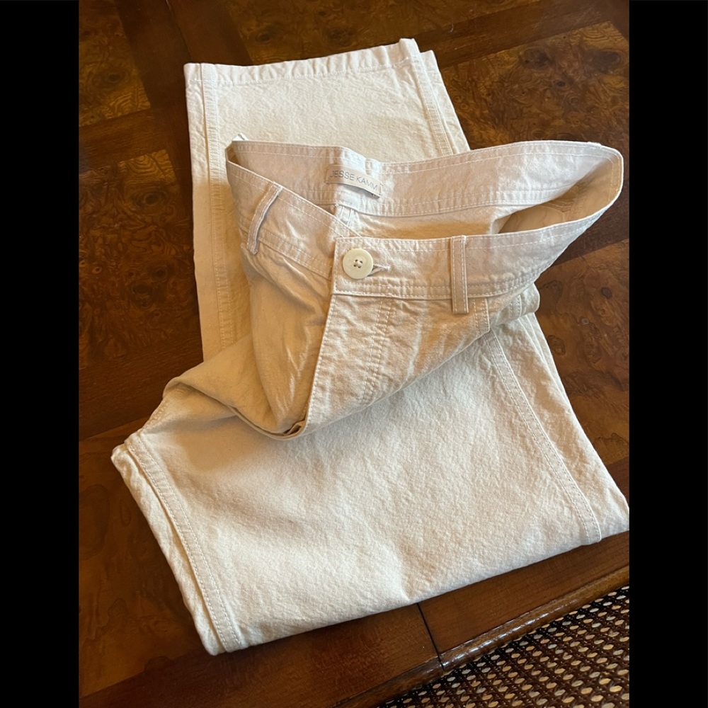 NWT Jesse Kamm Cali Slim Pants Size 16 Natural